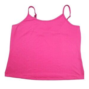 Lane Bryant Womens Pink Tank Top Shirt Adjustable Straps size 14/16  JH1152